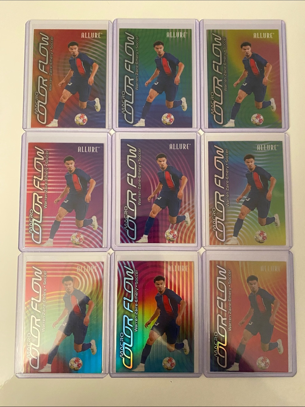 Warren Zaire-Emery Allure Macro Color Flow Set Complete CF1-CF9 Soccer